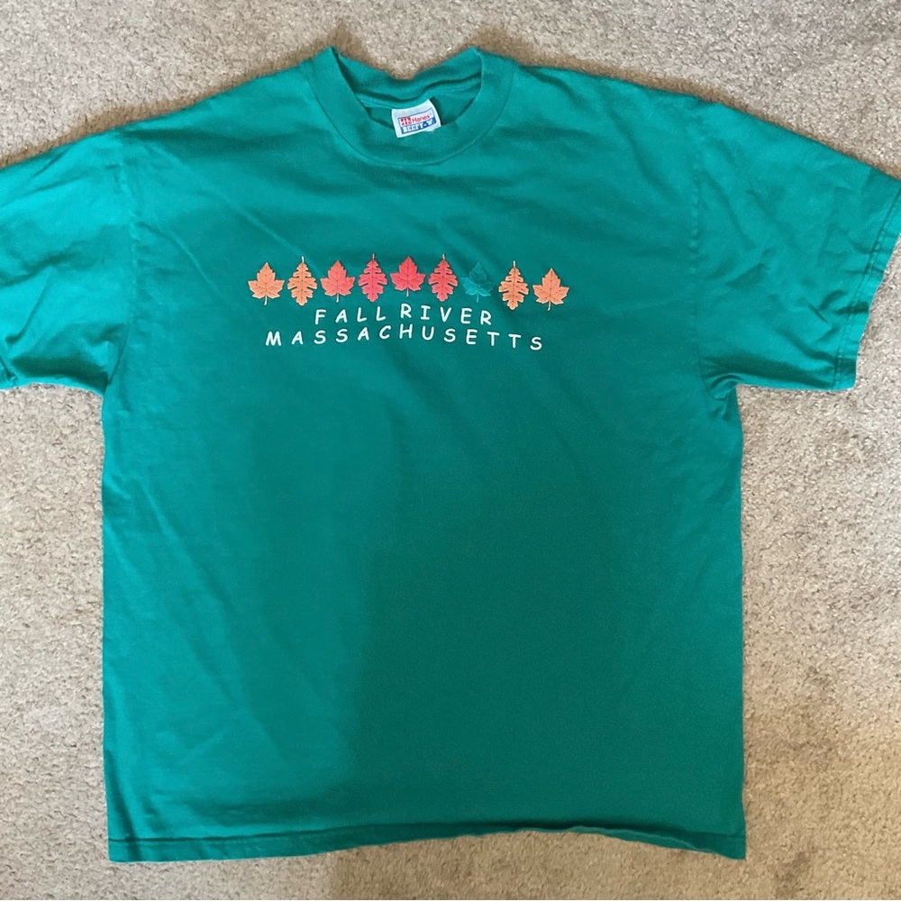 Green Fall River Massachusetts T-Shirt
